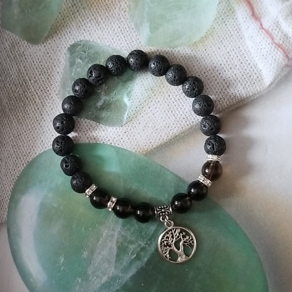Smoky Quartz Diffuser Bracelet - Picture 1 of 1